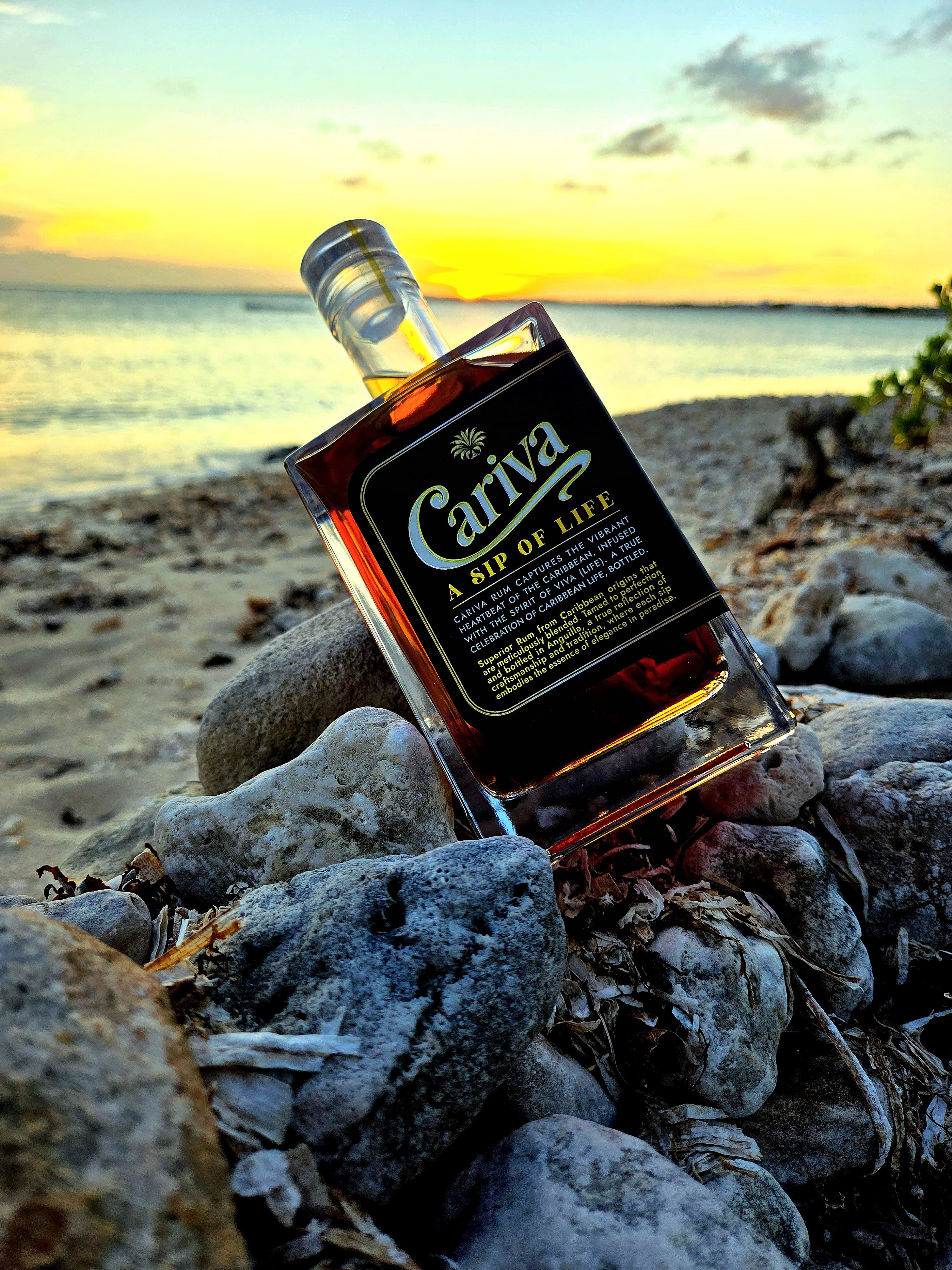 Cariva reef-positive rum — Anguilla, Caribbean
